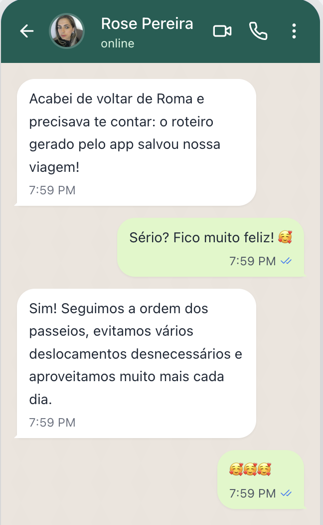 Depoimento de Diogenes no WhatsApp